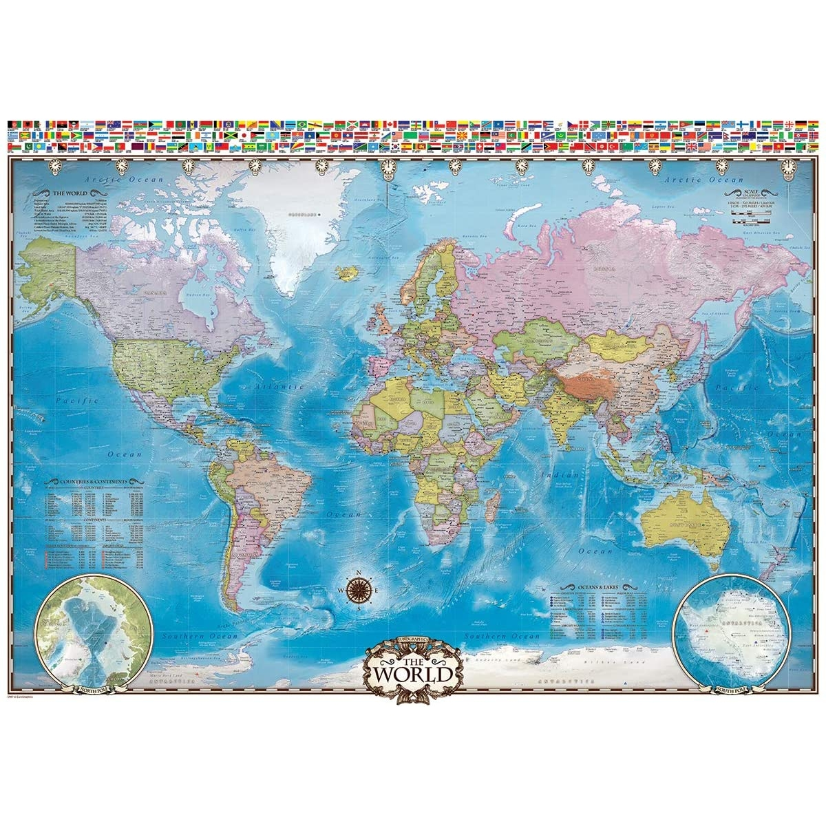 (1000) Weltkarte EUROGRAPHICS Puzzle