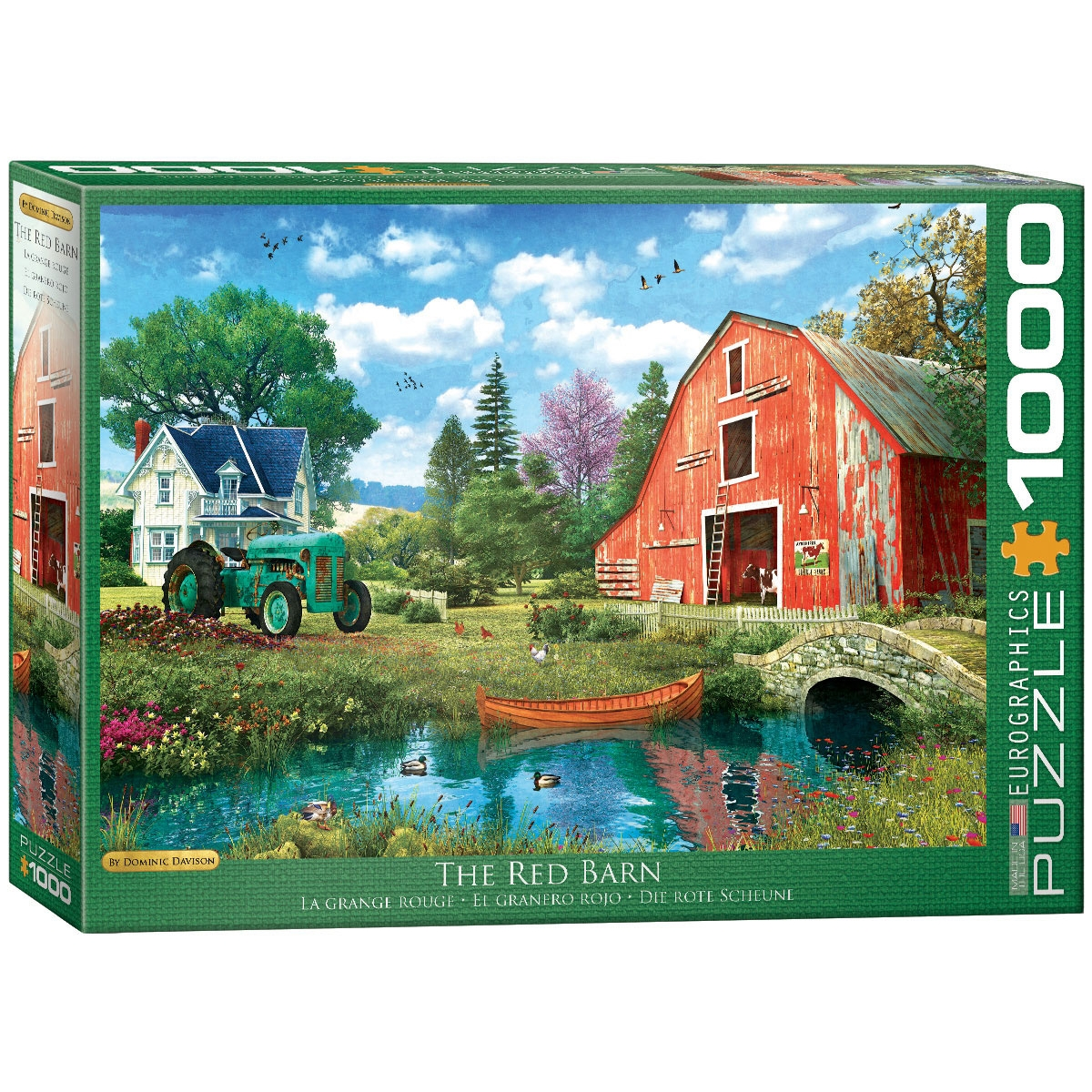 EUROGRAPHICS Puzzle The - Teile Red Davison Dominic 1000 Puzzle - Barn