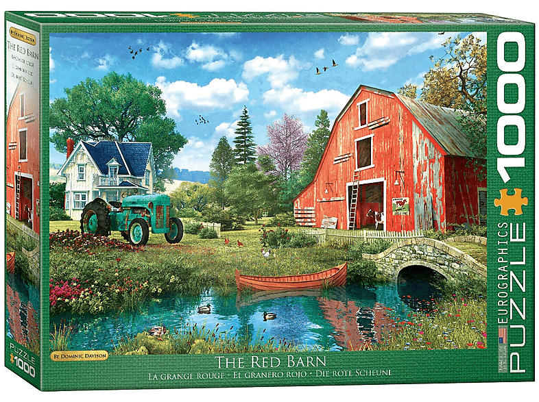 EUROGRAPHICS Puzzle The 1000 Red Puzzle Dominic Davison Barn - Teile 