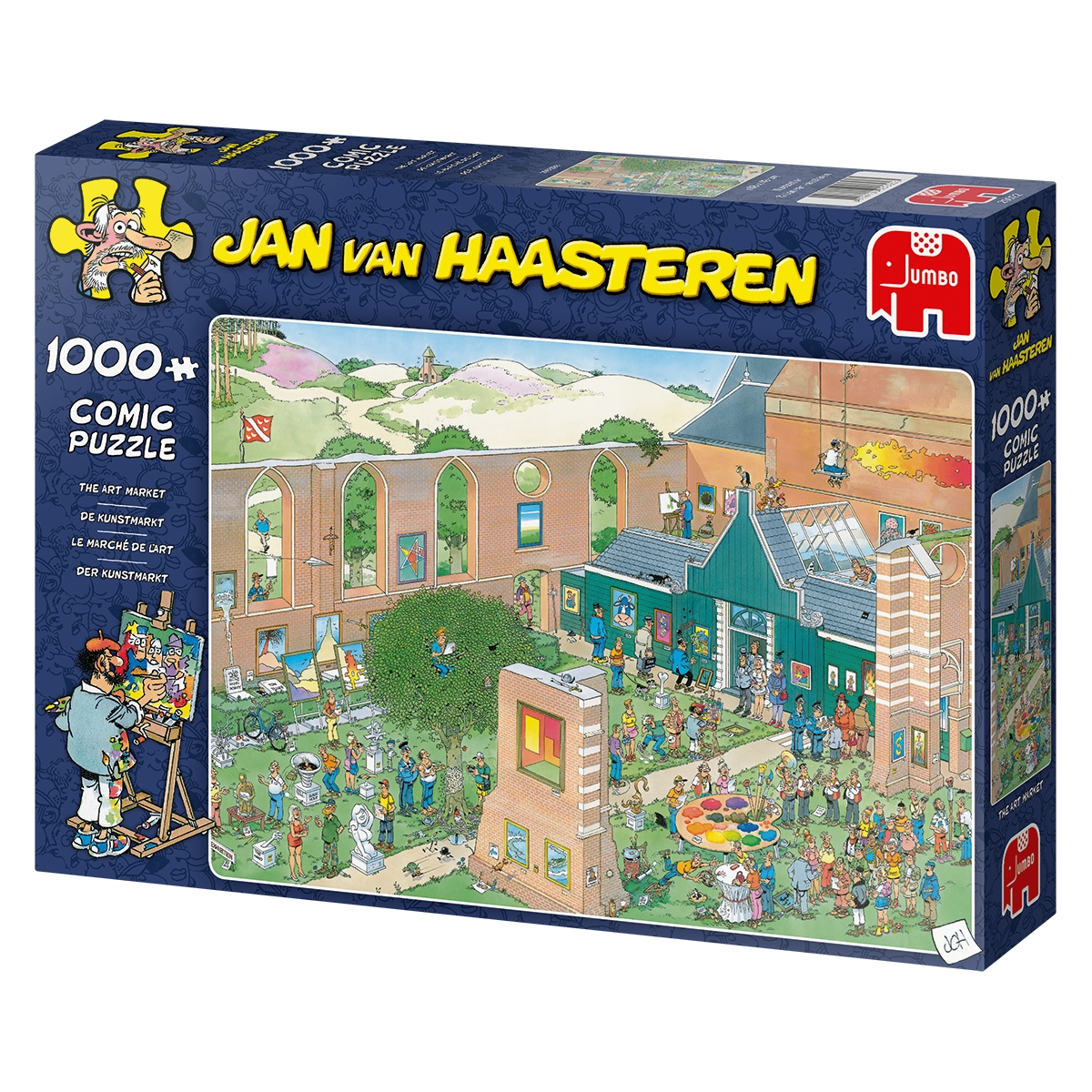 JUMBO 20022 Jan Kunstmarkt-1000 Haasteren-Der Van Puzzle Mehrfarben Puzzlespiel, Teile