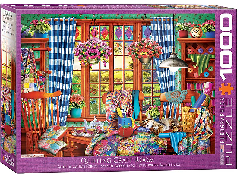 EUROGRAPHICS puzzle Patchwork Craft Room - 1000 Teile Puzzle