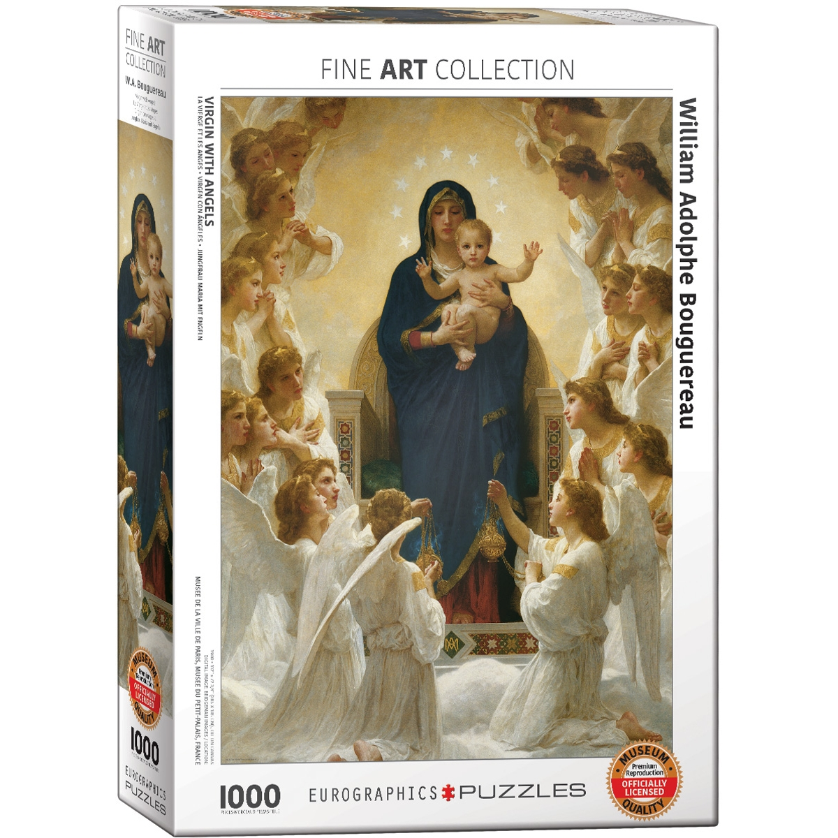 EUROGRAPHICS Puzzle Virgin with Angels 1000 Teile Puzzle 