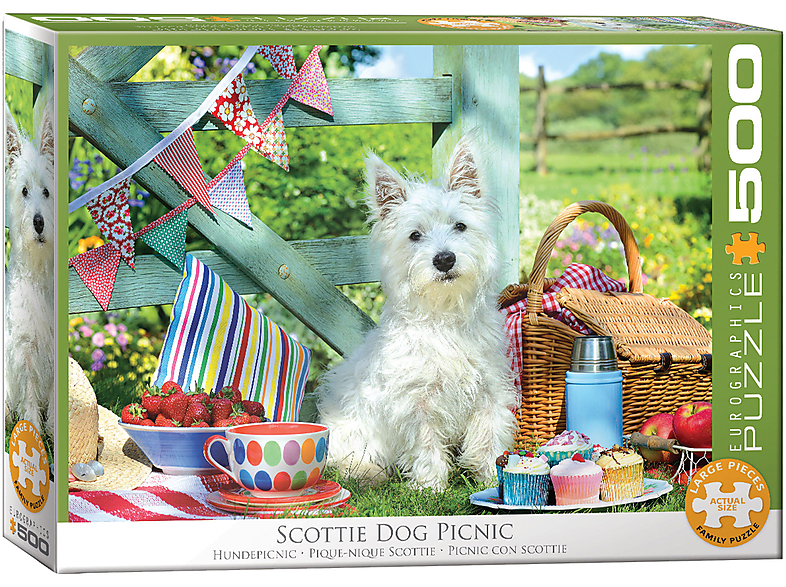 EUROGRAPHICS (500) Scottie Dog Puzzle Picnic