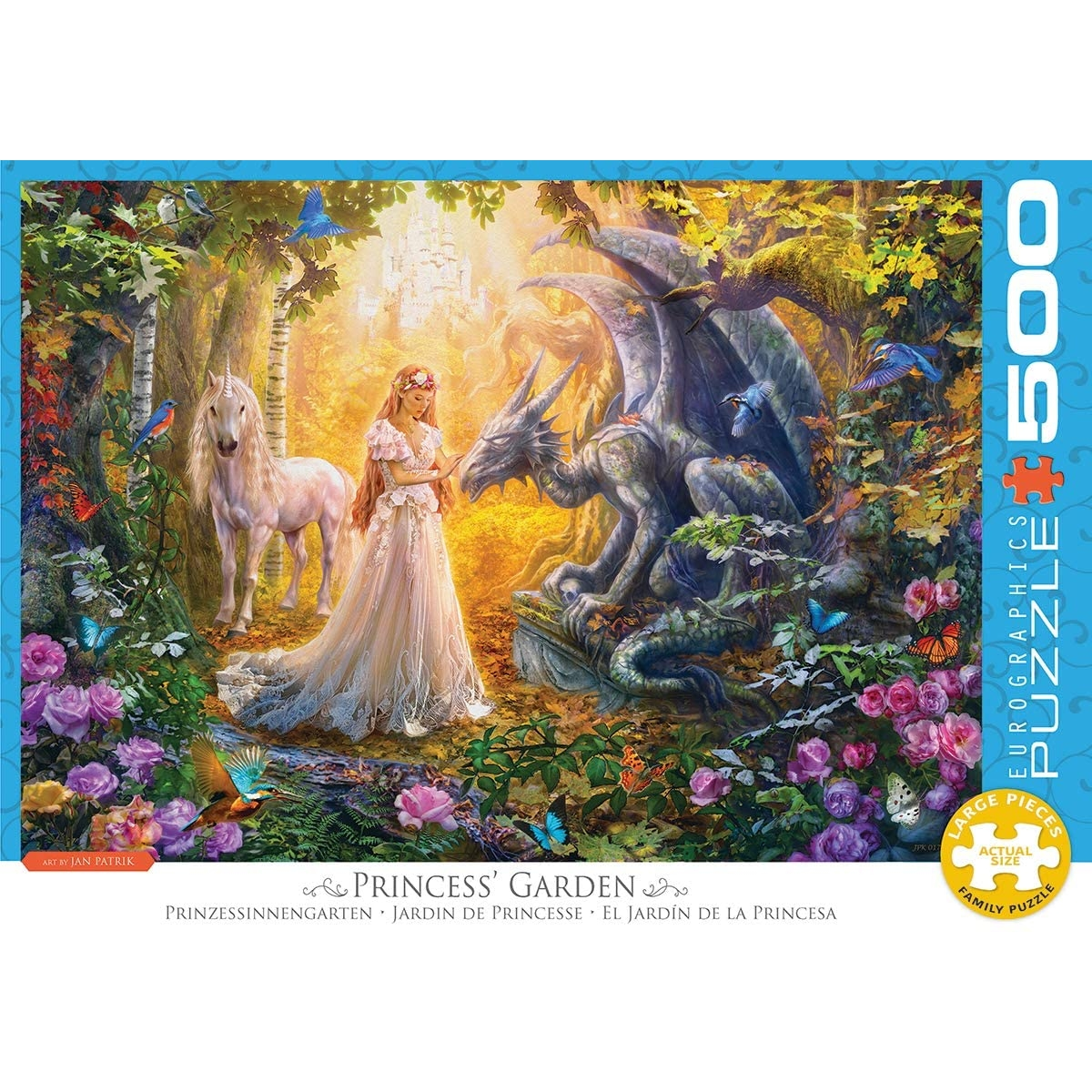 EUROGRAPHICS Puzzle 500 Puzzle - XL Garden Princess\' Teile