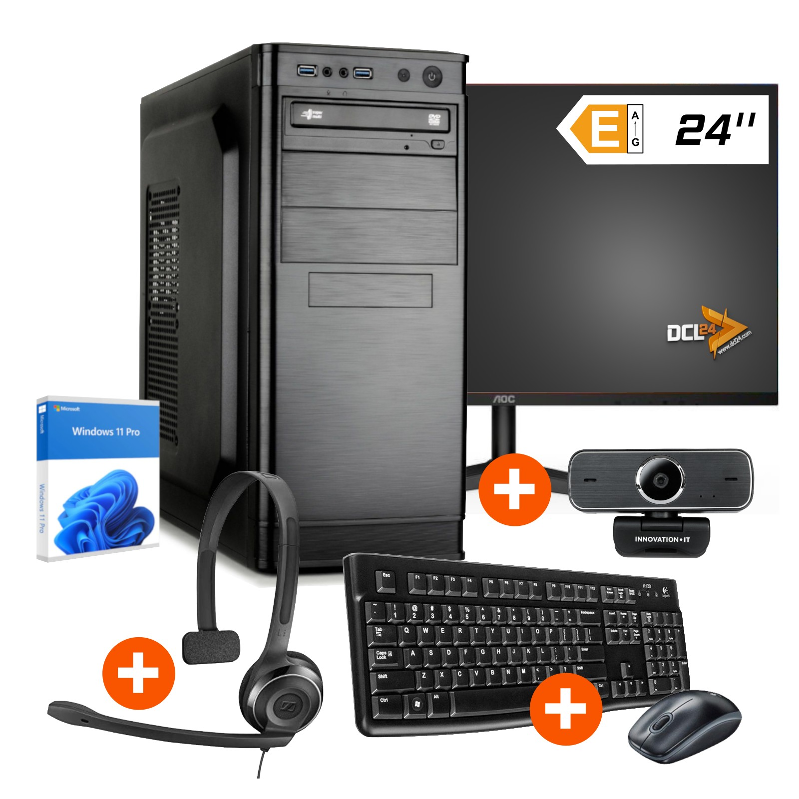DCL24 IT-5905, Office 1000 16 GB SSD RAM, PC, GB
