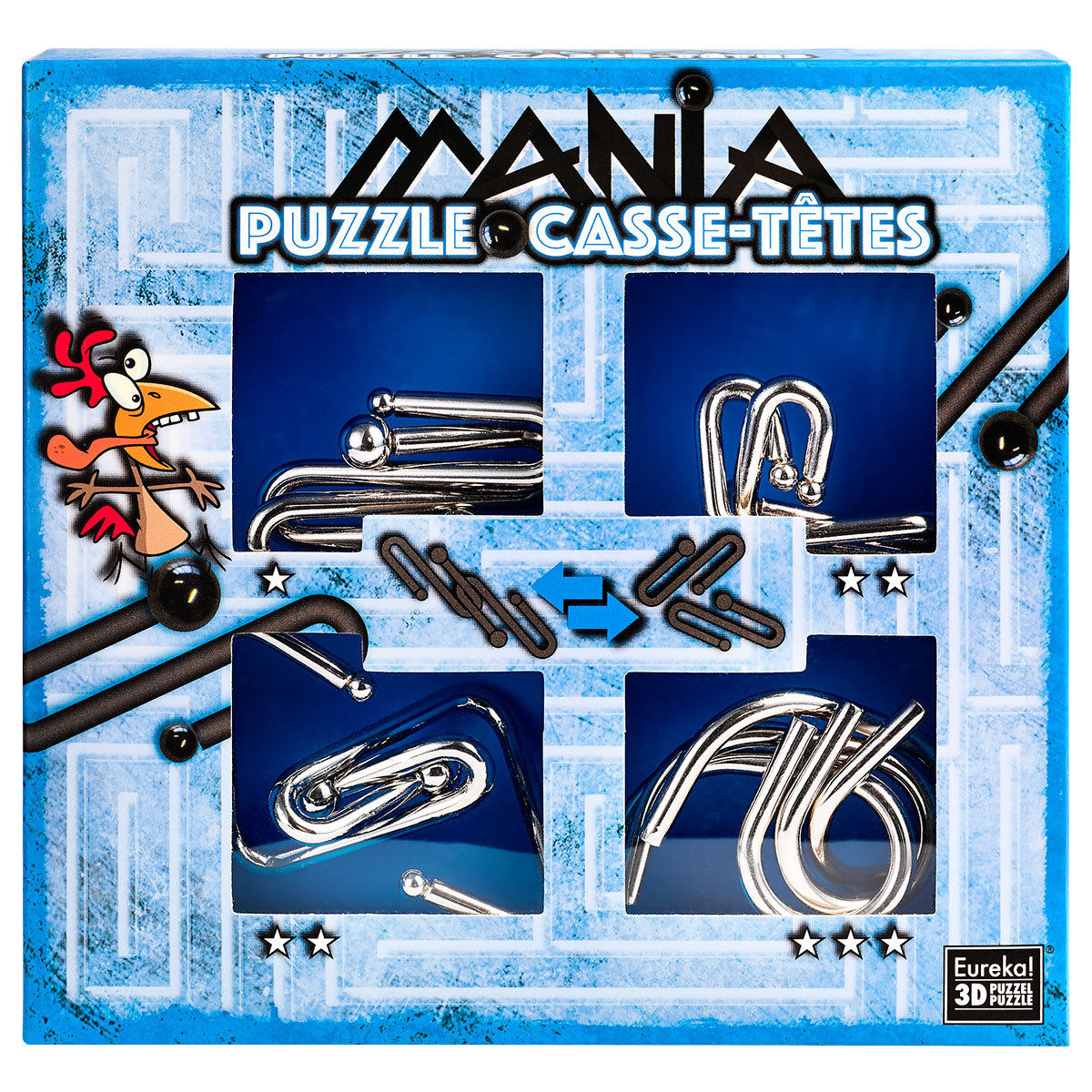 EUREKA Puzzle Mania Casse-têtes erhältlich) Display (nur Puzzle - im Blau 52473200