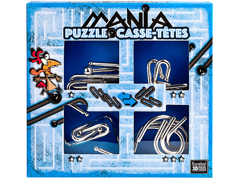 EUREKA Puzzle Mania Casse-têtes - Blau (nur im Display 52473200 erhältlich) Puzzle
