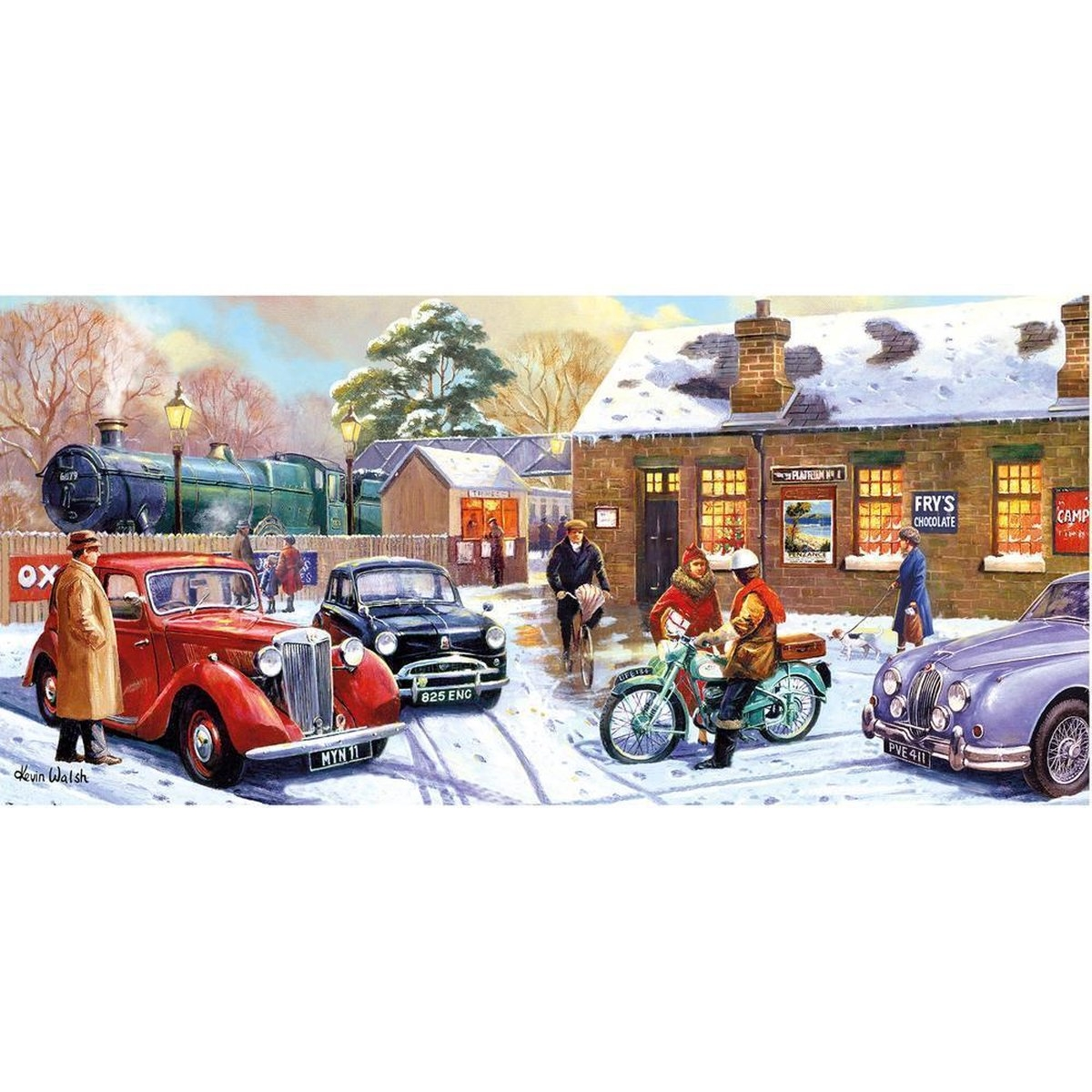 Puzzle (636) GIBSONS Bahnhof am Weihnachtsabend