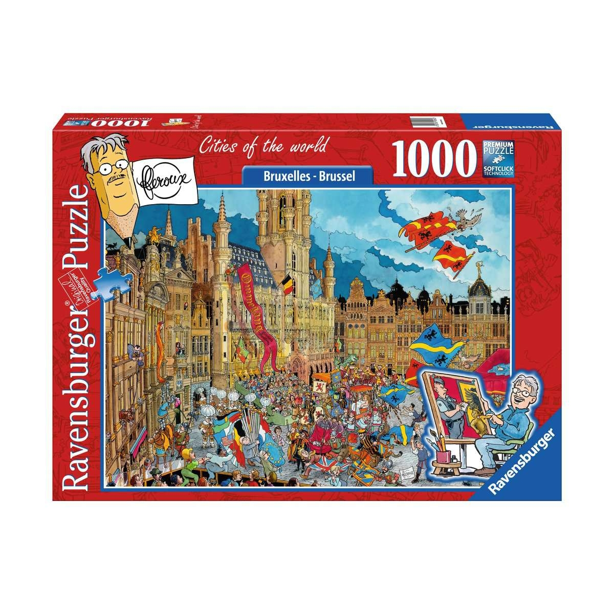 RAVENSBURGER Puzzle 1000 Teile - - Bruxelles Puzzle Brussel