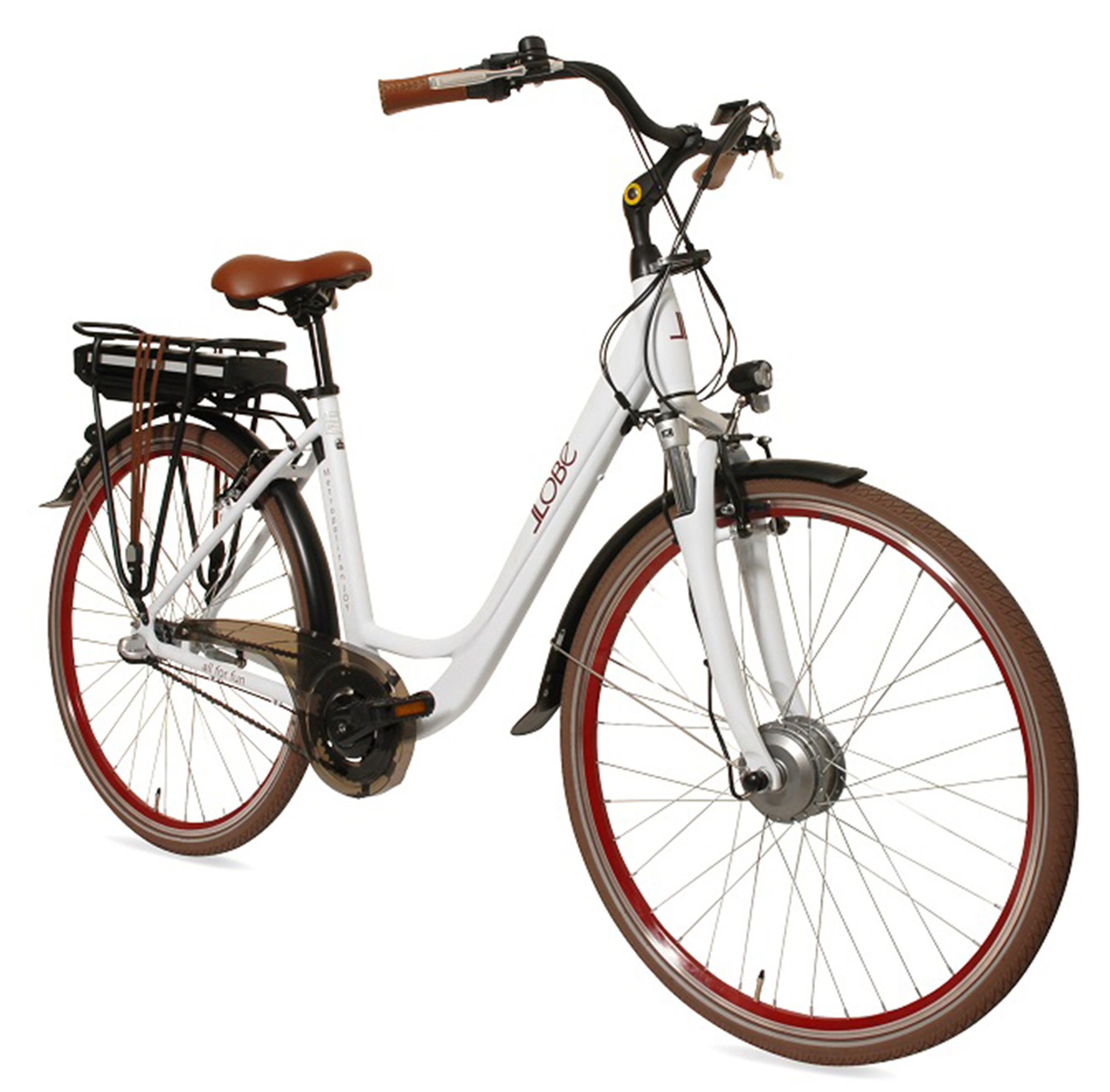 Rahmenhöhe: Metropolitan Unisex-Rad, JOY 28 288 Citybike Wh, 8Ah cm, 2.0 36V / 50 Zoll, (Laufradgröße: Weiß) 28\