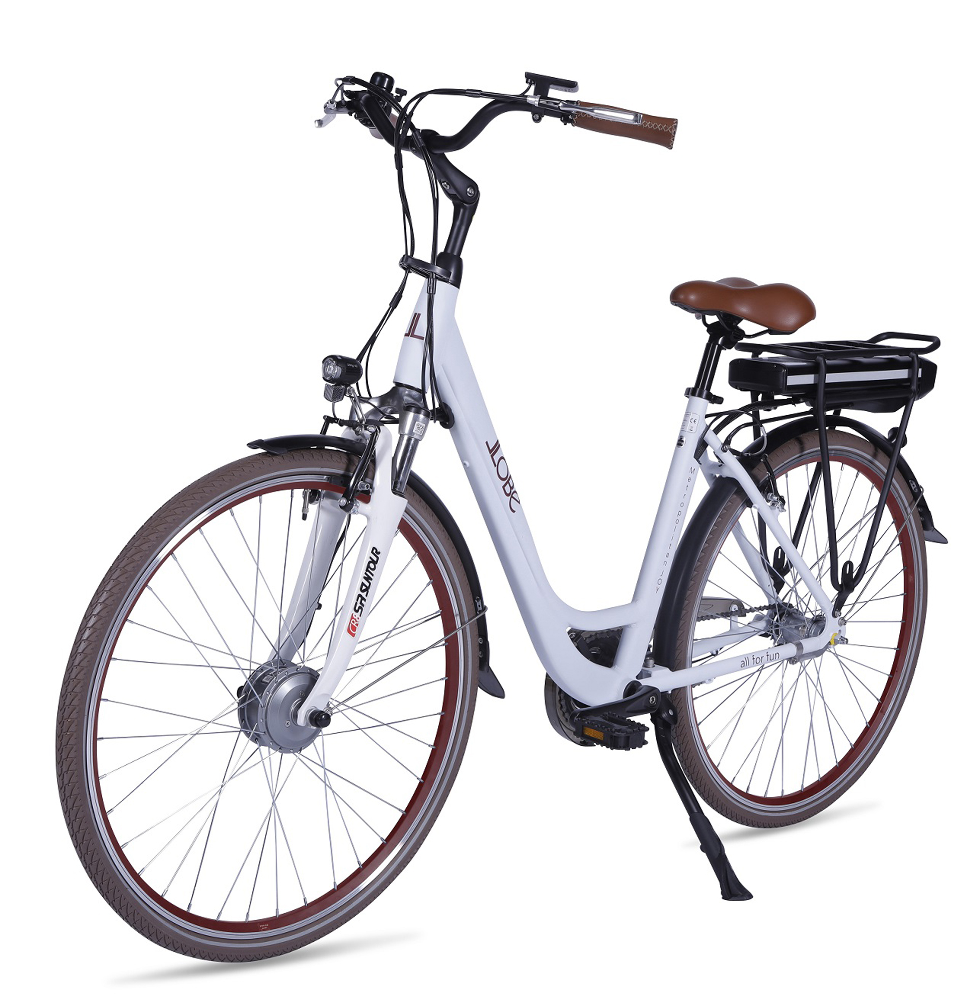 cm, Citybike LLOBE 28 Weiß) Zoll, 36V Unisex-Rad, 2.0 (Laufradgröße: 10Ah 50 Rahmenhöhe: 360 Wh, JOY / 28\