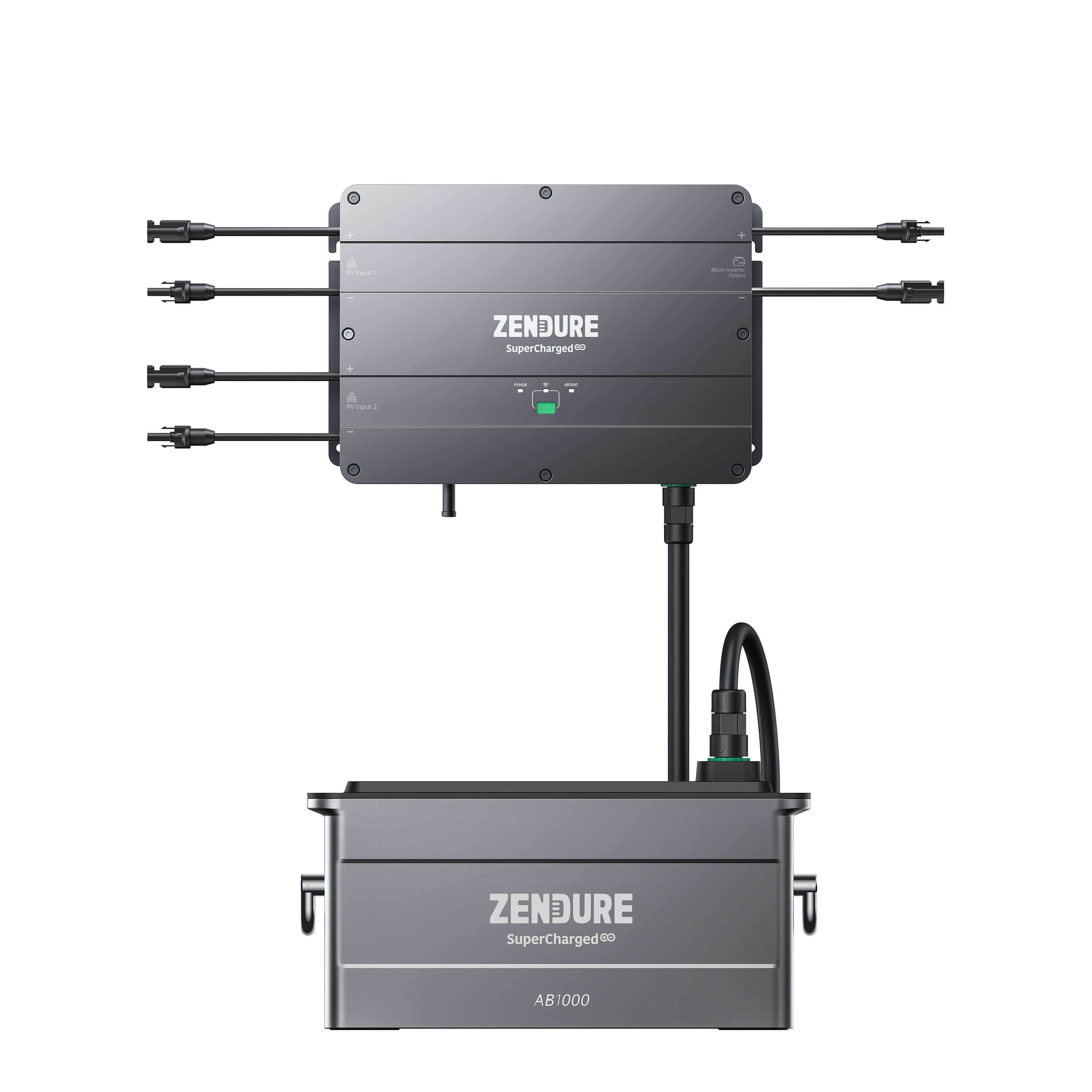 STROMGANZEINFACH Batteriespeicher Set Zendure Hub - SolarFlow Batterie 960Wh PV Smart