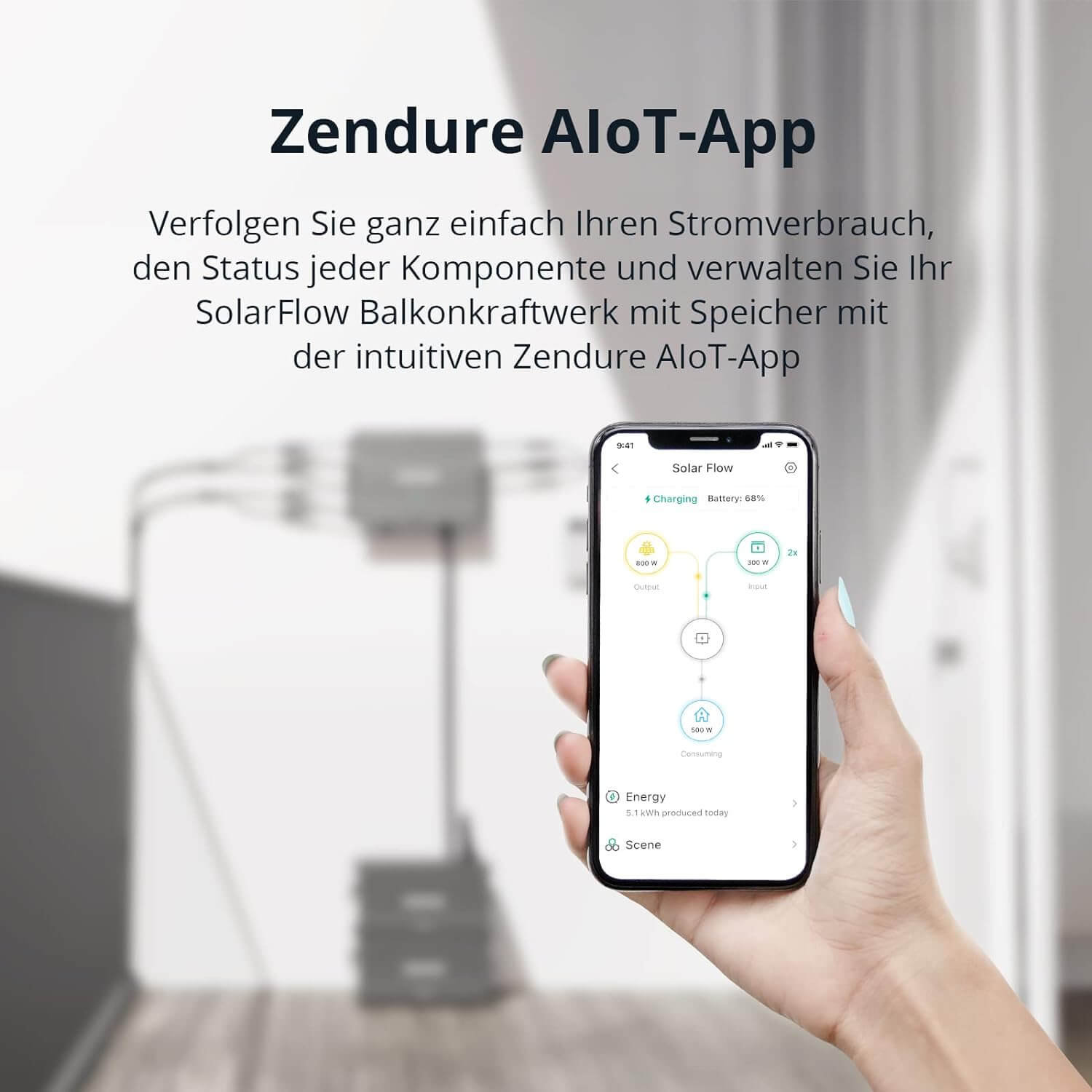 PV Set Zendure - STROMGANZEINFACH 960Wh Batterie Smart Hub Batteriespeicher SolarFlow