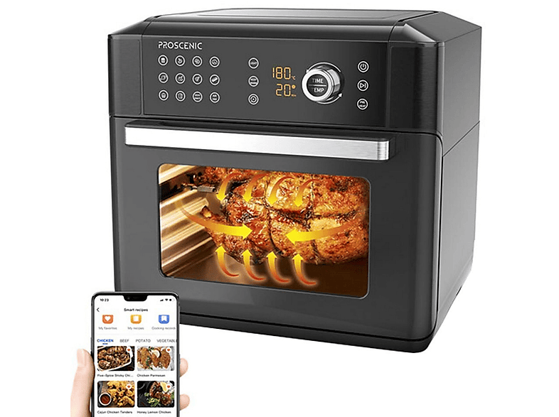 PROSCENIC T31 Heißluftfriteuse 1700 Watt Schwarz | MediaMarkt