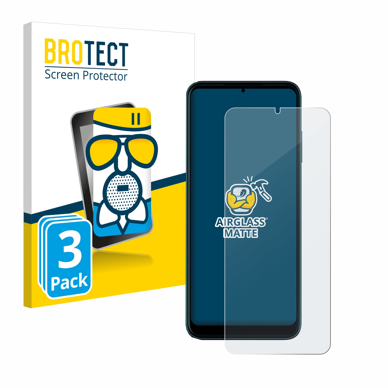 BROTECT 3x Telekom Phone Schutzfolie(für Airglass matte Pro) T