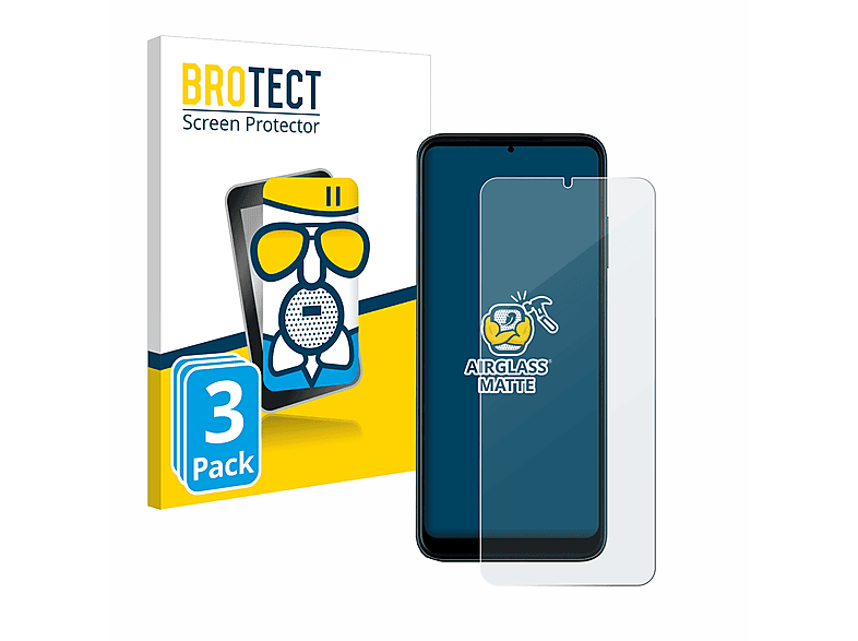 BROTECT 3x Airglass matte Schutzfolie(für Telekom T Phone Pro)
