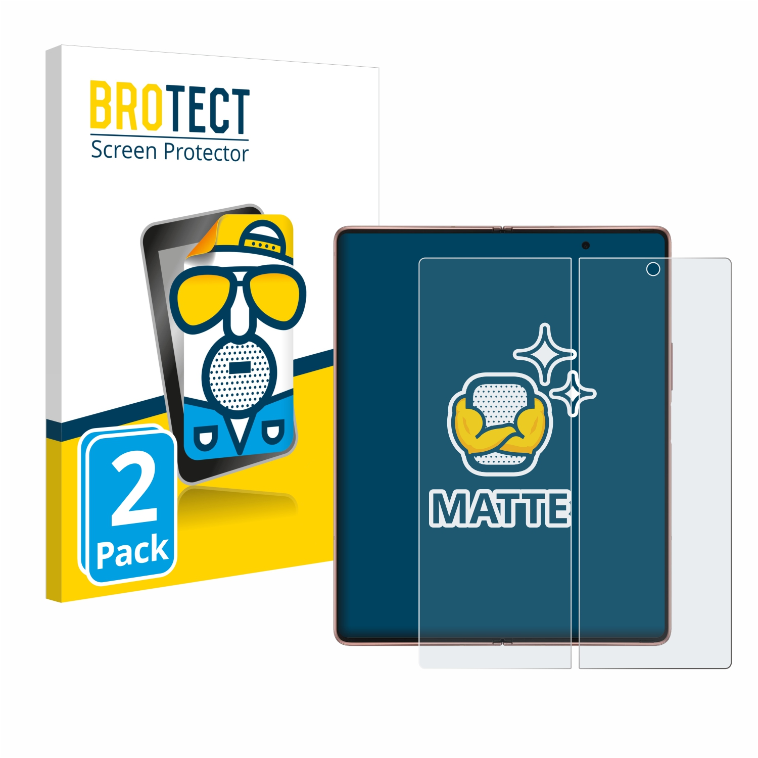 BROTECT 2x matte Schutzfolie(für Samsung Galaxy Fold 5G) 2 Z