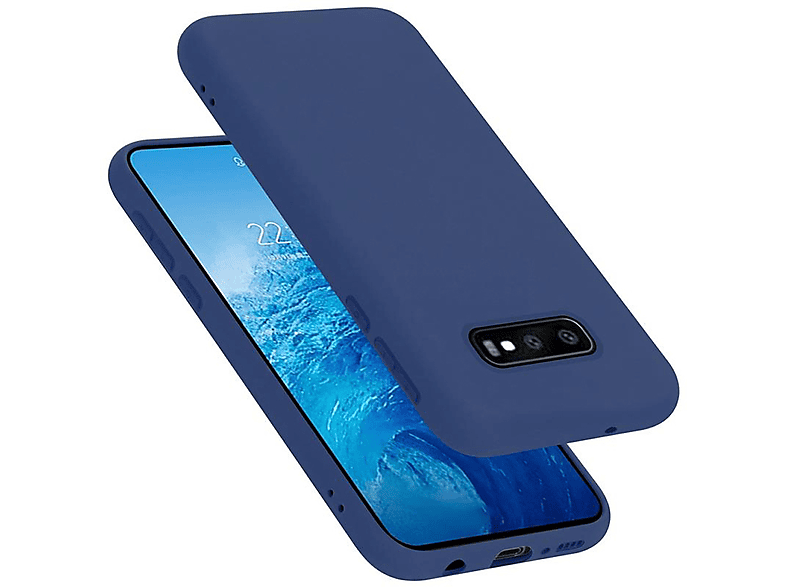 CADORABO Hülle LIQUID Case Liquid S10e, BLAU Samsung, Galaxy Backcover, Style, Silicone im