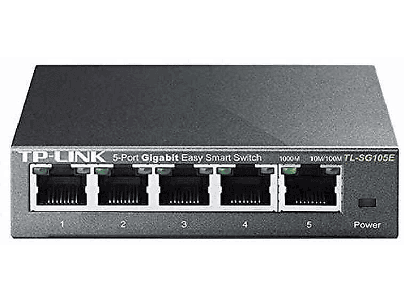 TP-LINK Switch TP-LINK TL-SG105E 5-Port-Gigabit-Unmanaged 5 Pro Switch