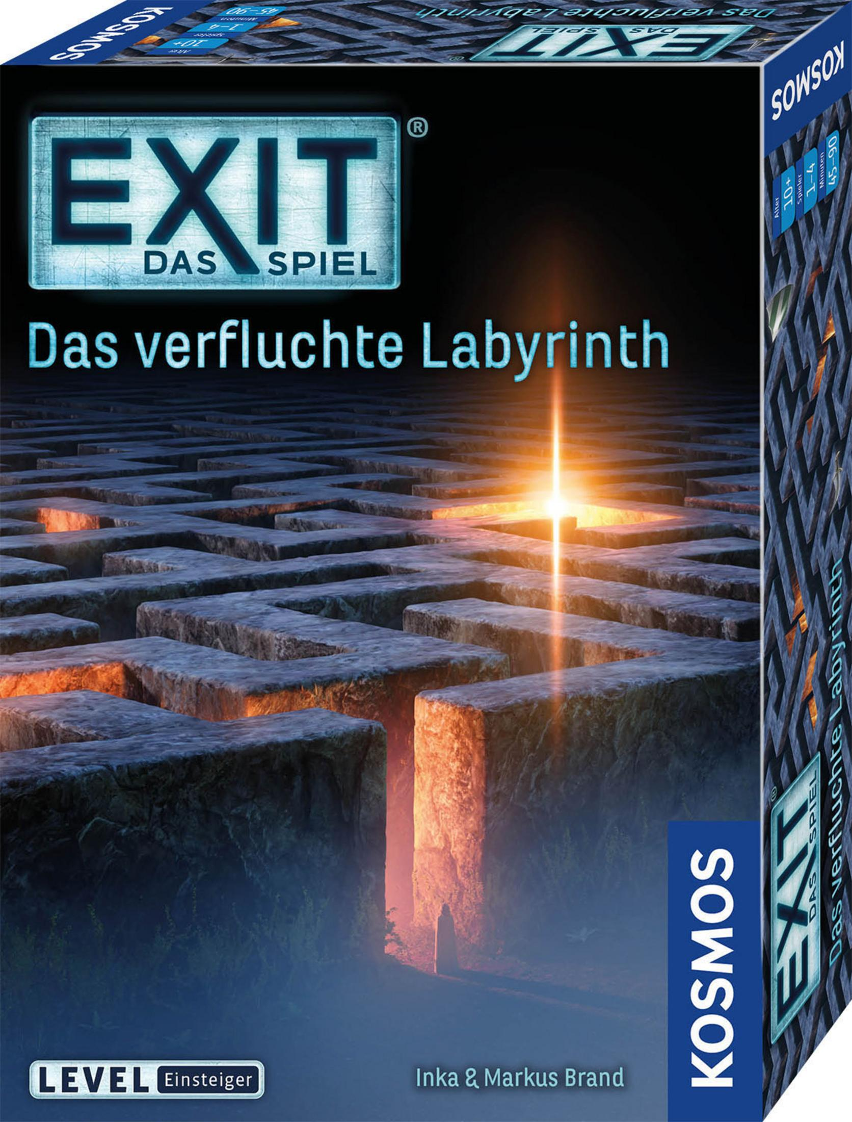 Box-Art für EXIT: Das verfluchte Labyrinth-Spiel. Ein Labyrinth-Bild.