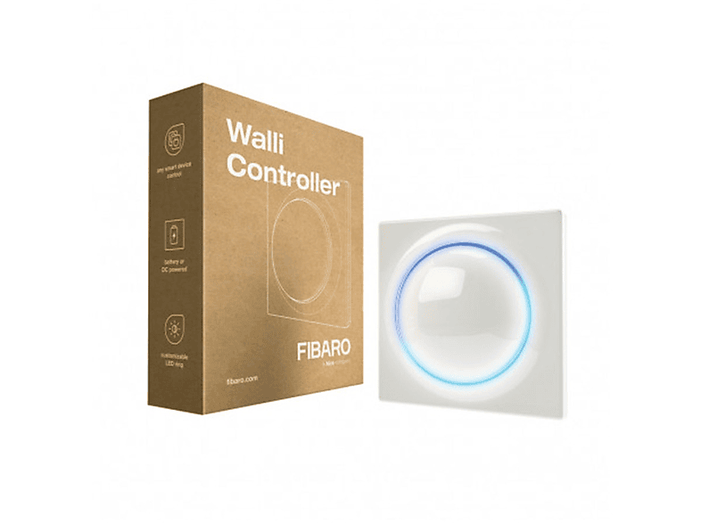 FIBARO Wandtaster Sender Walli Controller Controller, Plus V2 Z-Wave Weiß weiß