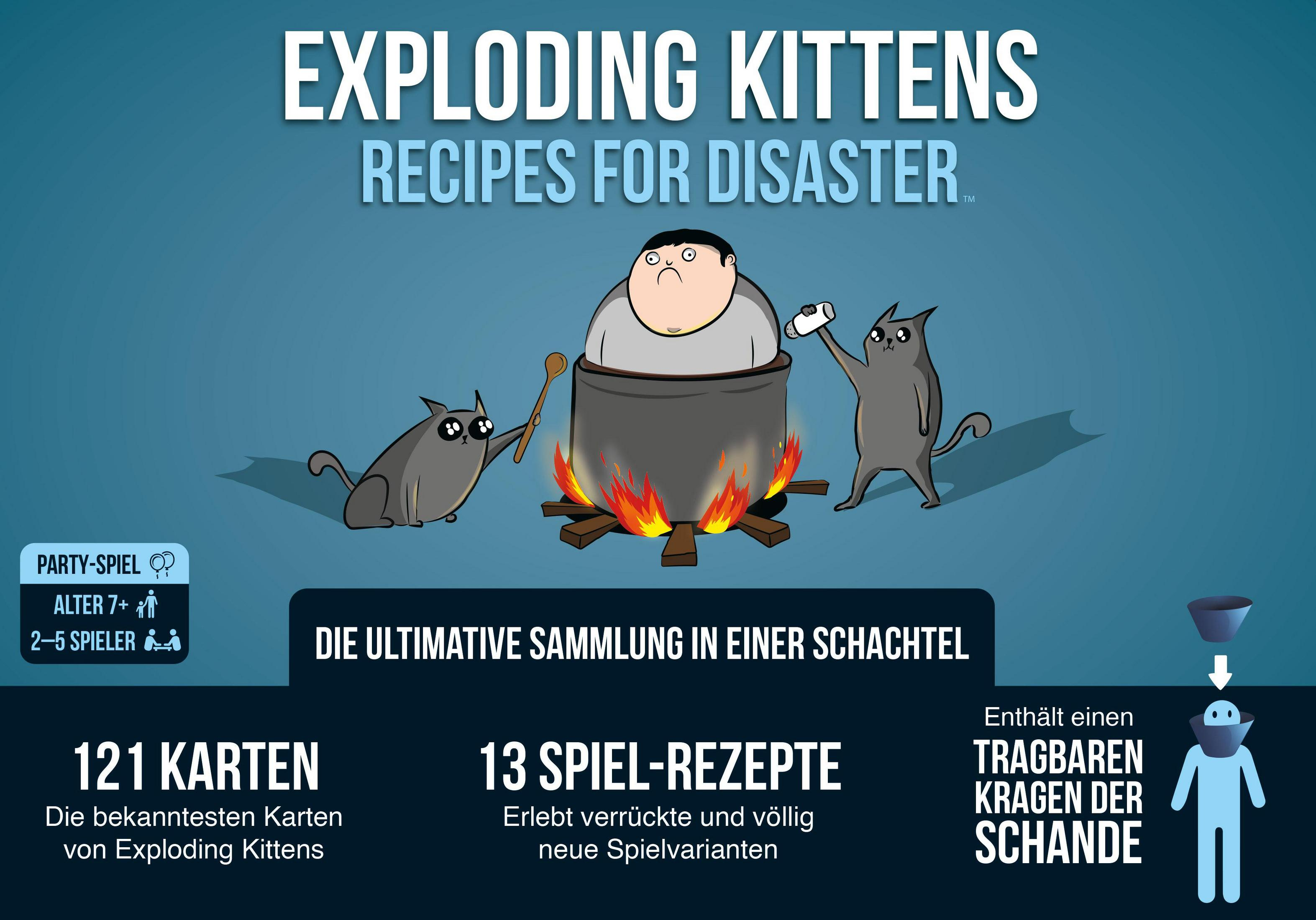 Partyspiel RECIPES FOR EXKD0022 DISASTER EXPLODING ASMODEE KITTENS: