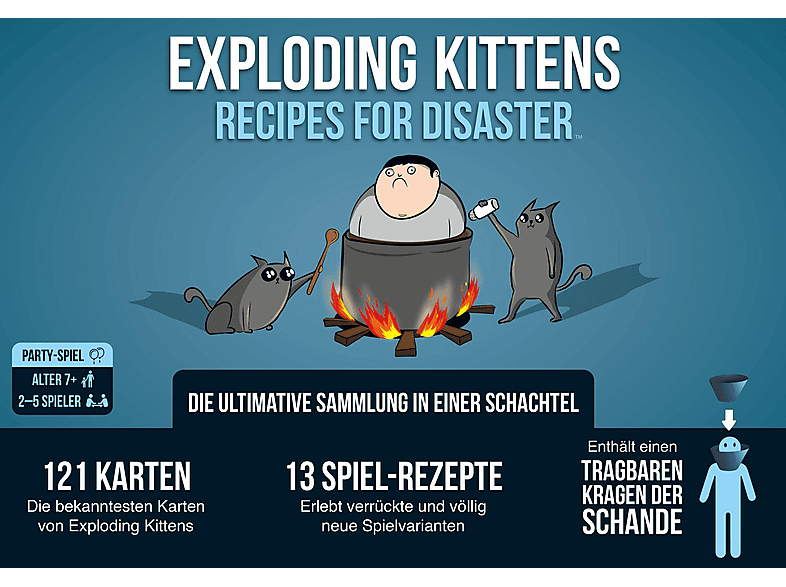 Partyspiel RECIPES FOR EXKD0022 DISASTER EXPLODING ASMODEE KITTENS: