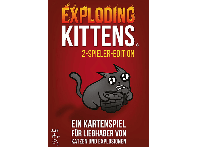 EXPLODING KITTENS EXKD0019 EXPLODING KITTENS 2-SPIELER-EDITION ...