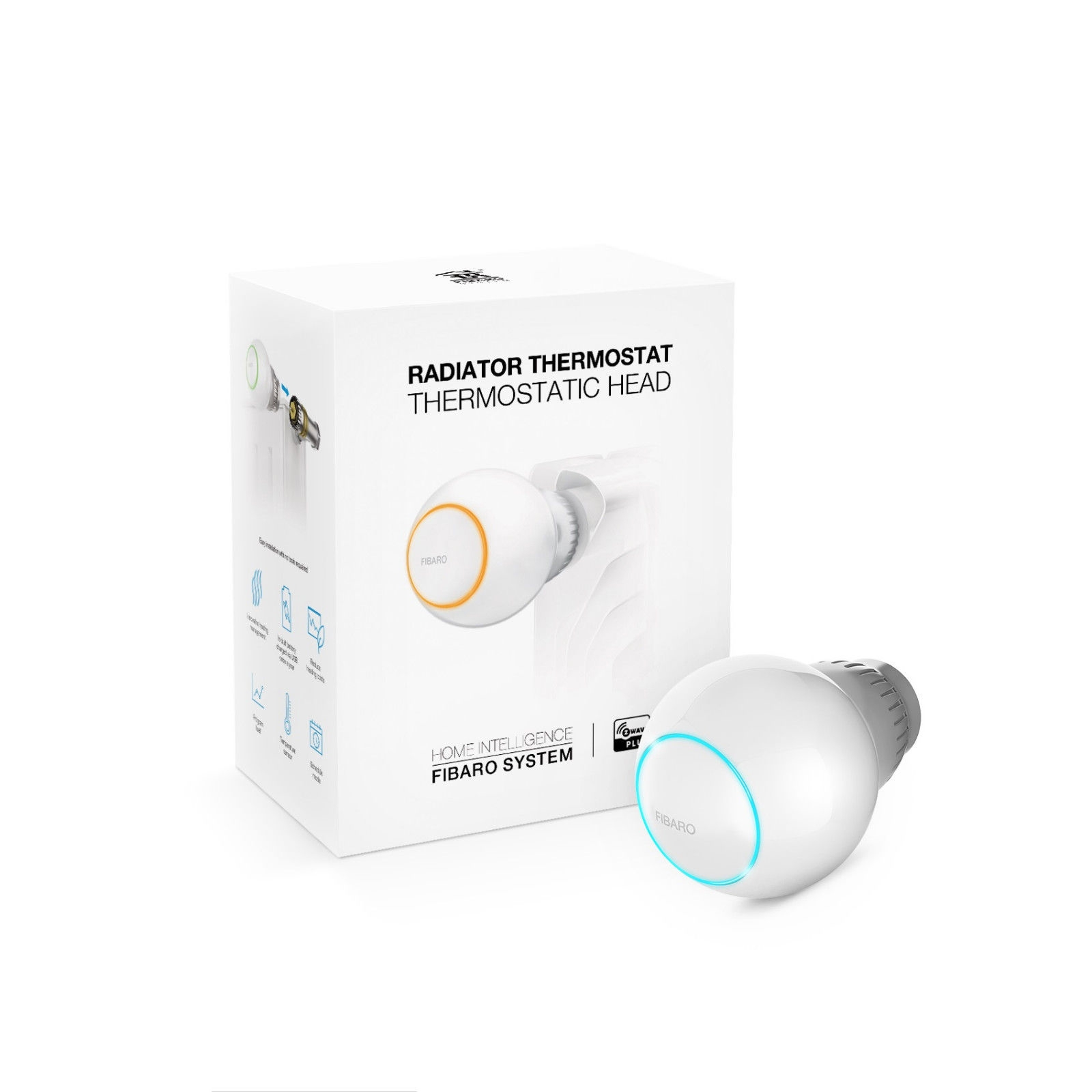 FIBARO Z-Wave+ Thermostat-Kopf Thermostat, Fibaro - Weiß