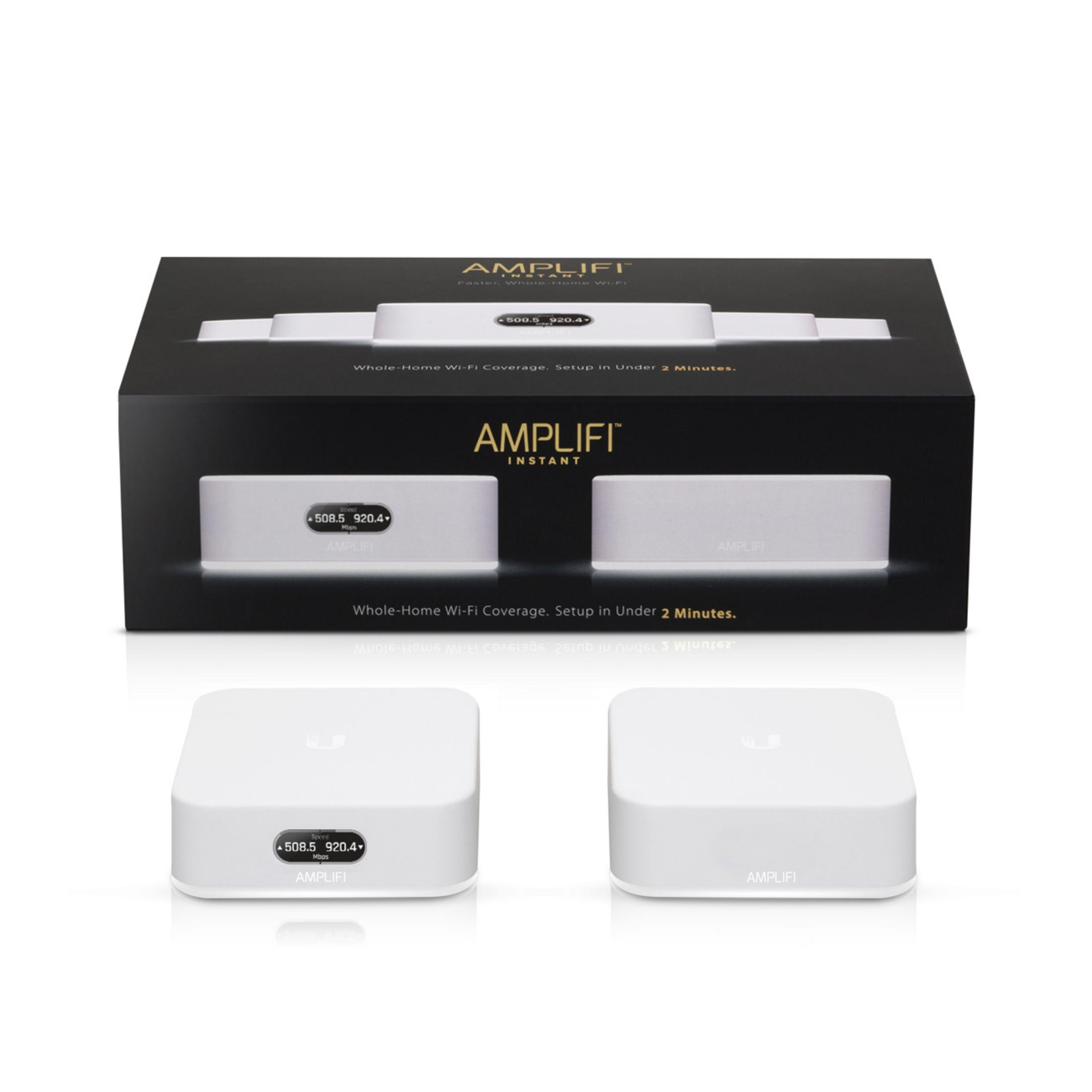 UBIQUITI Ubiquiti AmpliFi Instant 371 Router 1xRouter+1xExtender(bis AFi-INS-EU 1 WLAN m² Mesh Gigabit zu Ethernet