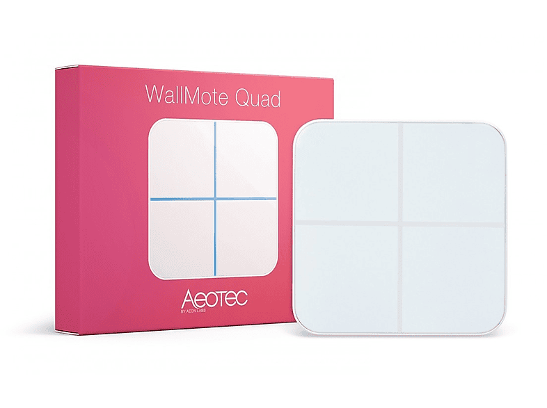 AEOTEC Wandsteuerungseinheit - Quad Switch, - Aoetec Z-Wave WallMote Weiß