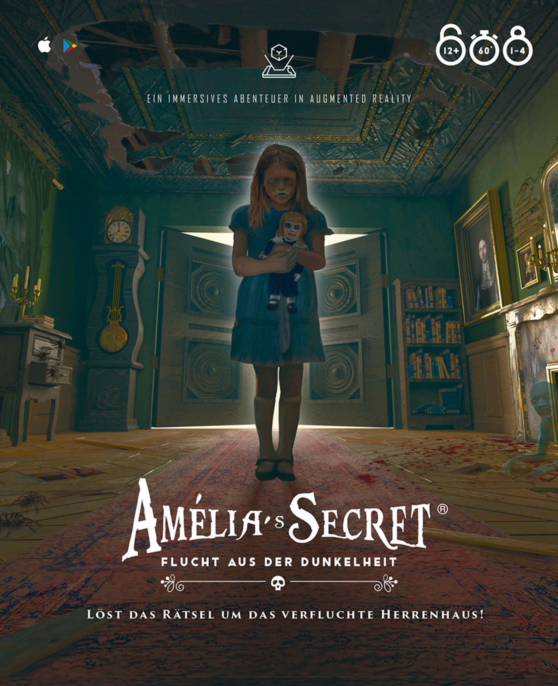 DUNKELHEIT DER AMELIA SECRET-FLUCHT ASMODEE AUS BLAD0011 Brettspiel S