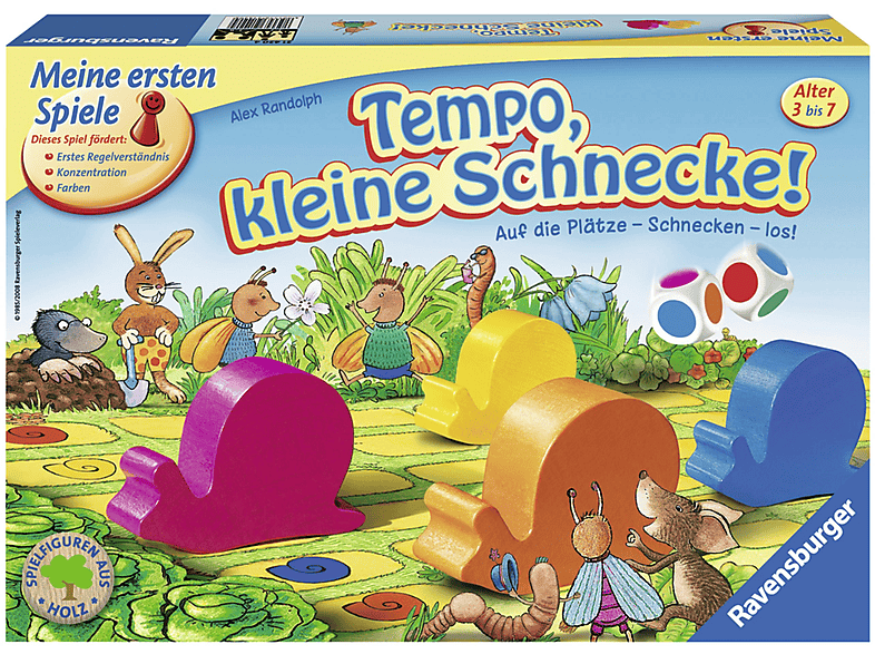 Schnecke! Kinder- kleine und Familienspiel Tempo, RAVENSBURGER