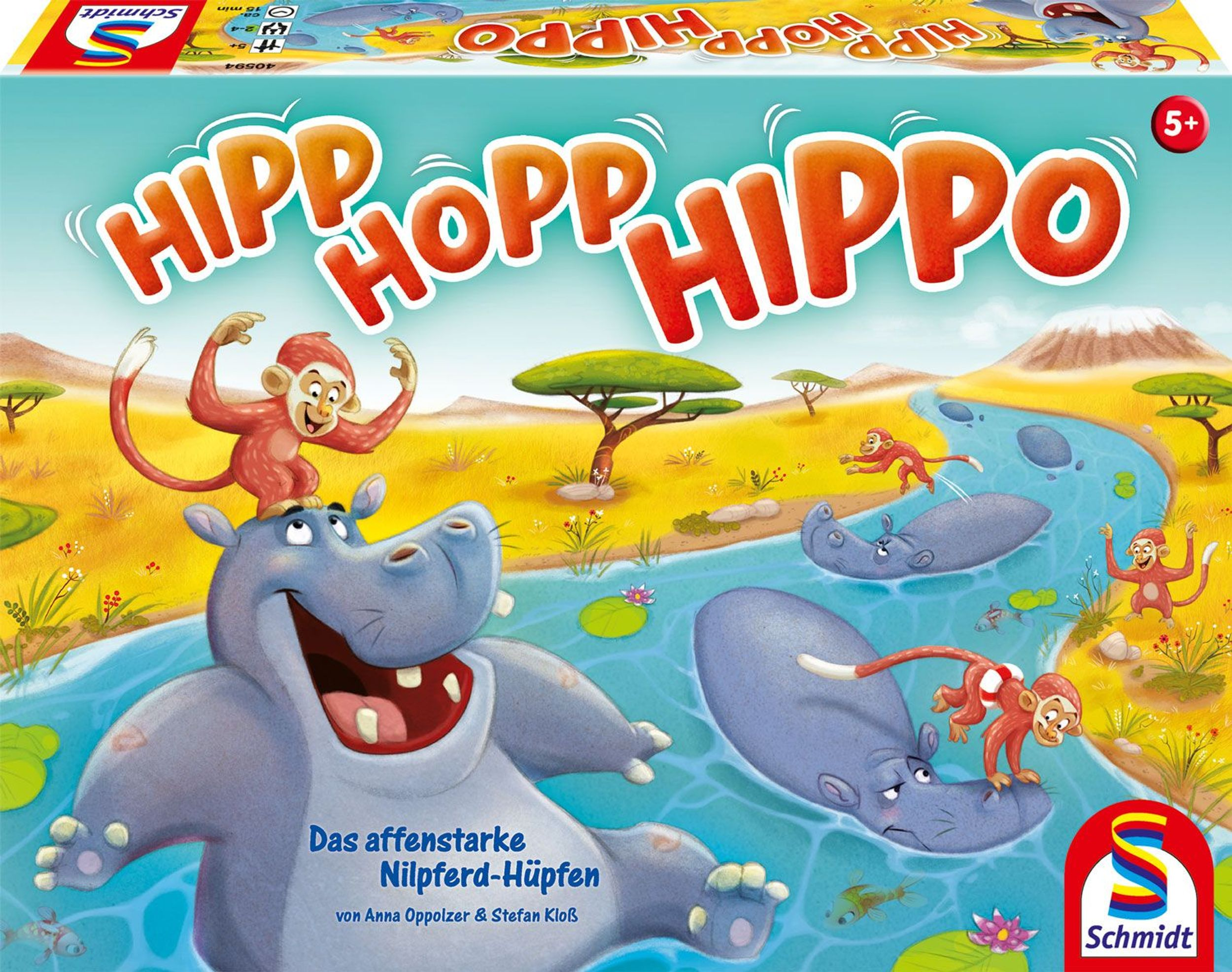 Hopp, Hippo, SPIELE Hurra Gesellschaftsspiel SCHMIDT