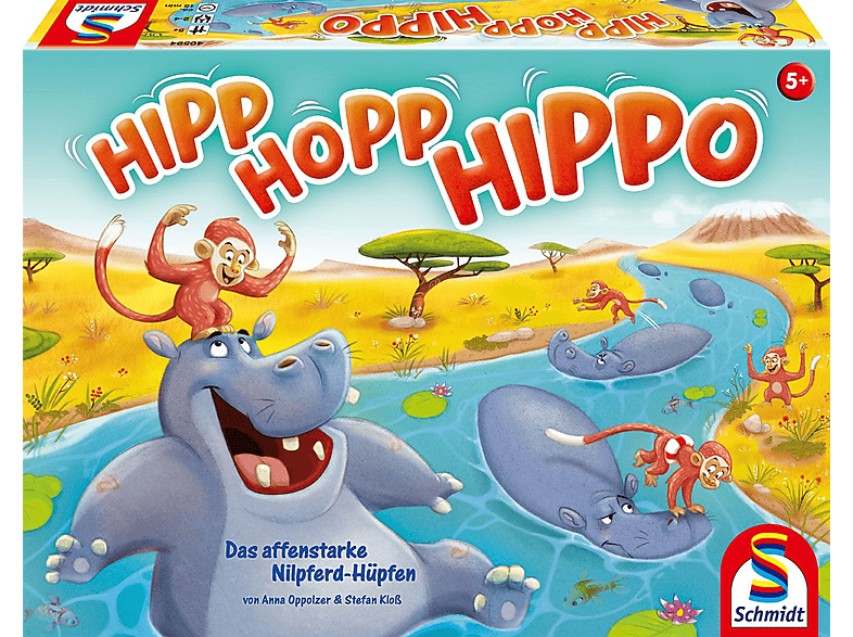 Hopp, Hippo, SPIELE Hurra Gesellschaftsspiel SCHMIDT