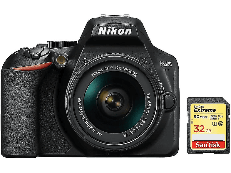 ショット数15回 Nikon D3500✨AF-P ほぼ新品 高画質 スマホ転送 Cámara digital | NIKON D3500 AF-P 18-55mm F3.5-5.6G VR + 32GB SD