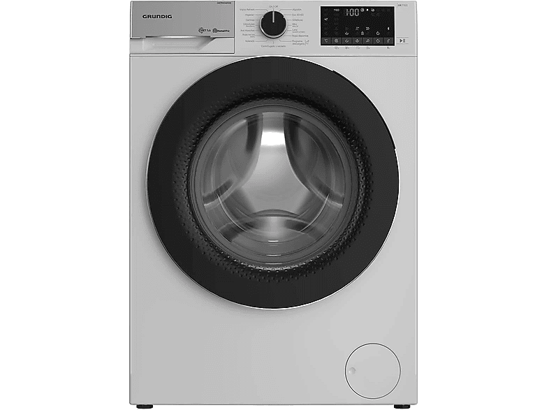 Lavadora carga frontal - GRUNDIG GRUGW7P6104210W