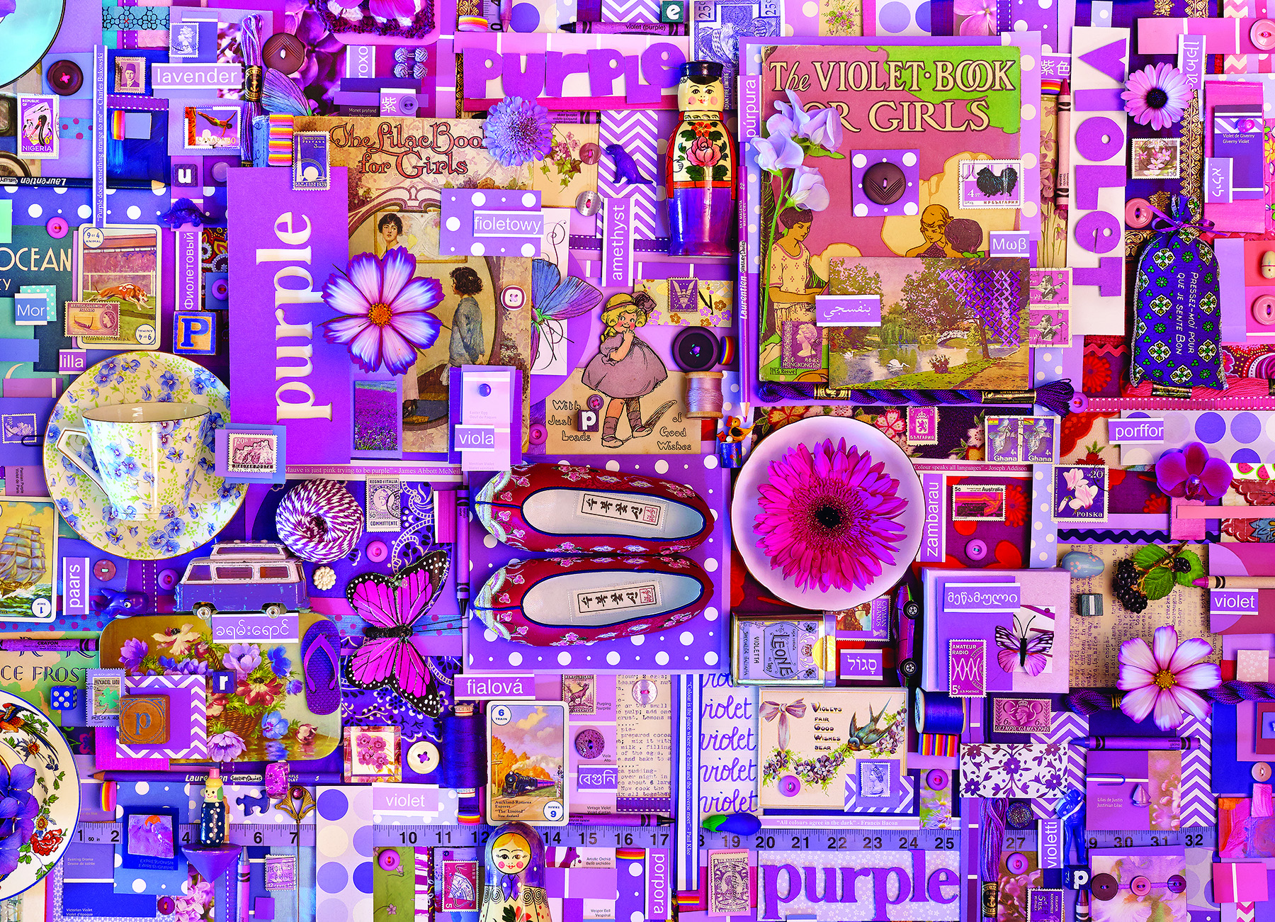 COBBLE HILL Teile Puzzle puzzle - Purple 1000