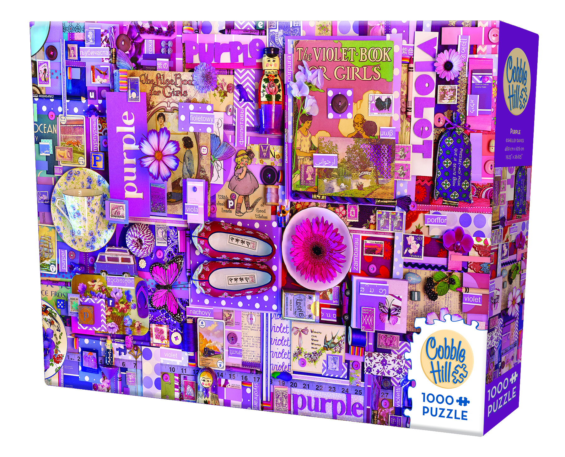 COBBLE HILL Teile Puzzle puzzle - Purple 1000