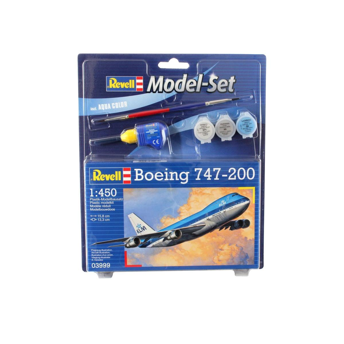 REVELL 63999 Bausatz, MODEL BOEING SET Mehrfarbig 747-200