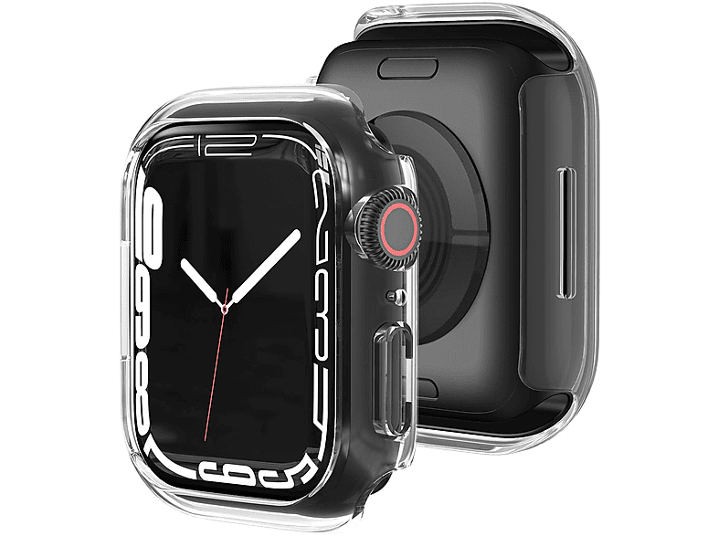 WIGENTO Schock Design Hülle Smartwatchhülle(für 45mm) 7 / Apple 8 / 9 Serie Watch