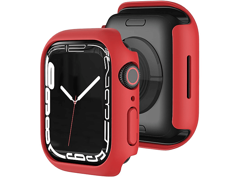 WIGENTO Schock Design Hülle Smartwatchhülle(für / Apple Serie Watch 7 8 41mm) / 9
