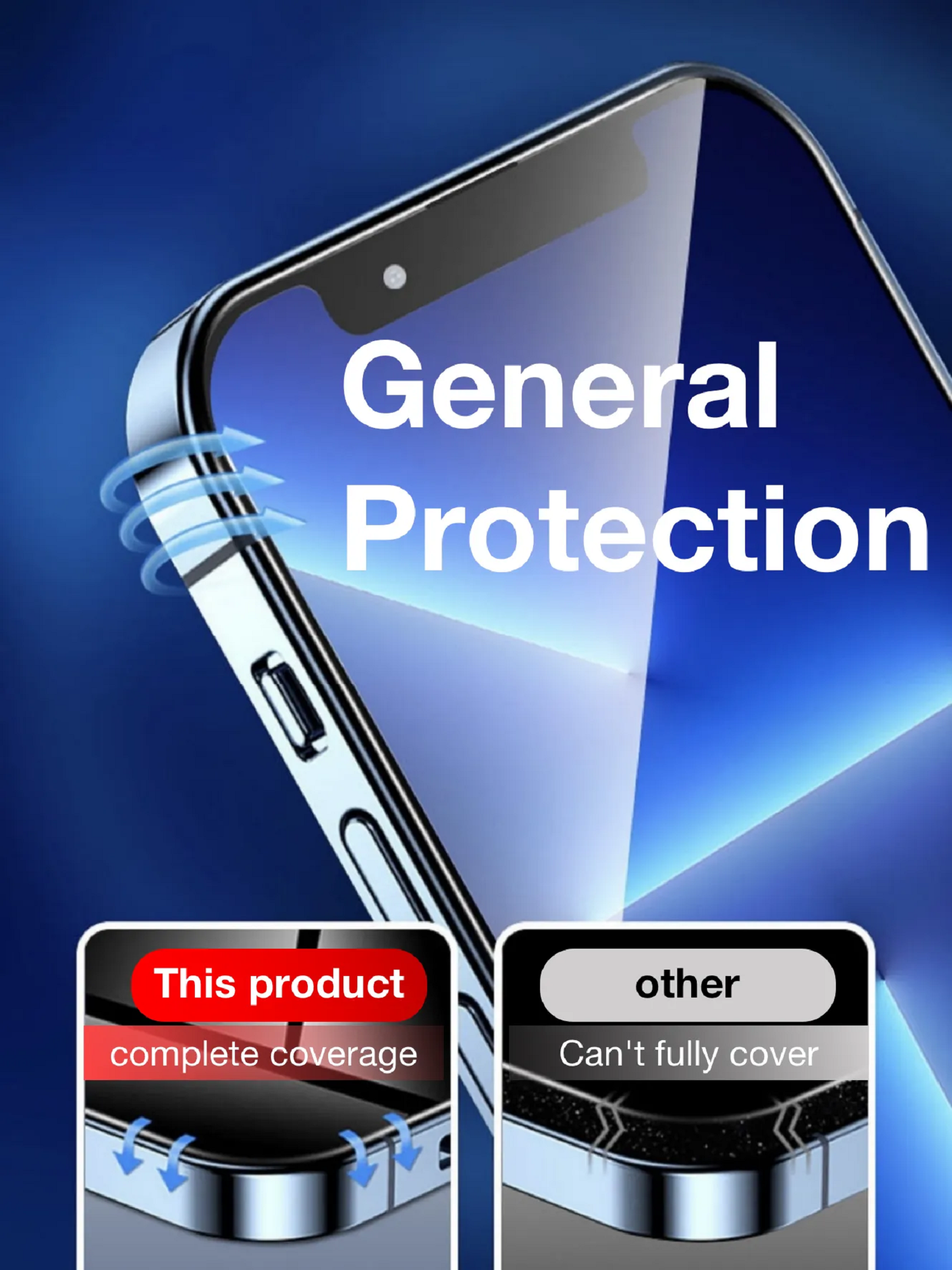 Panzerhartglas Klar 2x iPhone Apple PROTECTORKING 3D 14 9H Displayschutzfolie(für Pro)