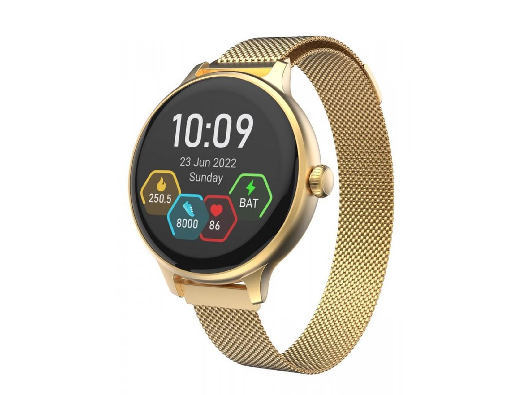 Smartwatch, gold, Gold CARNEO Hero mini HR+