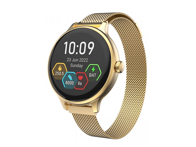 Gold CARNEO HR+ Smartwatch, gold, Hero mini