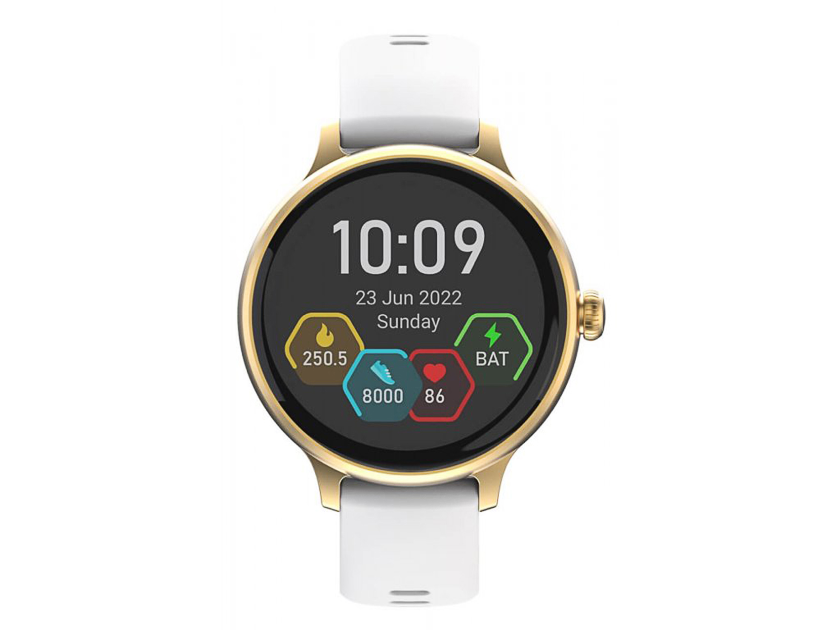 Gold CARNEO HR+ Smartwatch, gold, Hero mini