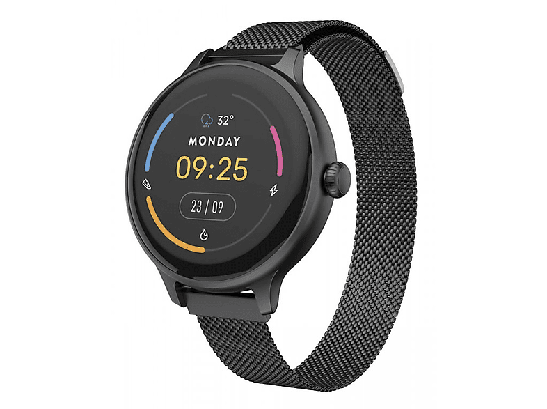 CARNEO Hero mini HR+ Smartwatch, Black Schwarz