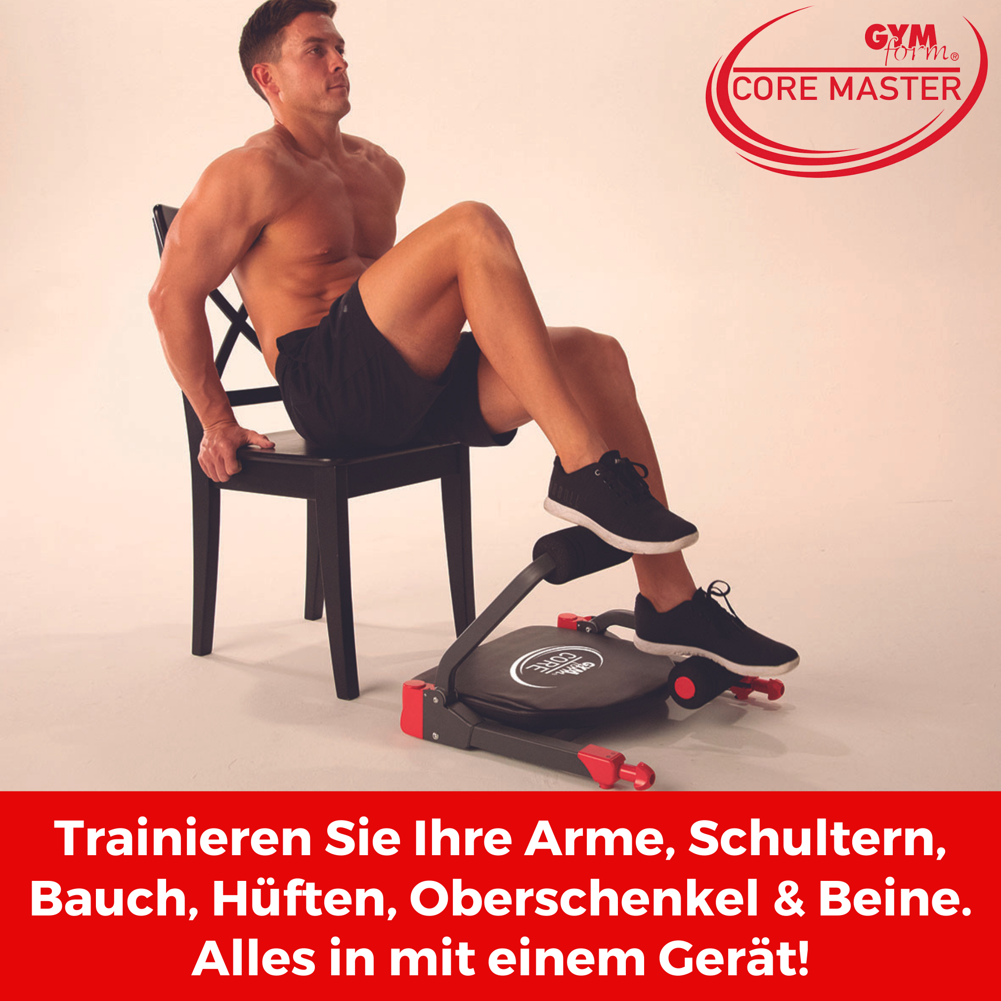 Core Fitnessgerät, GYMFORM schwarz Master