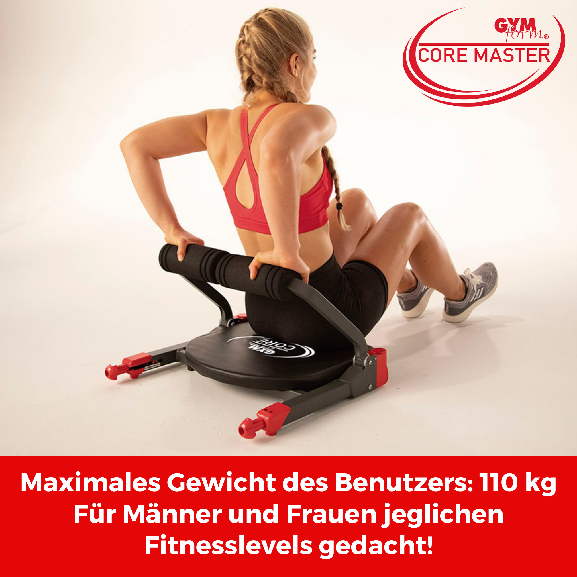 Core Fitnessgerät, GYMFORM schwarz Master