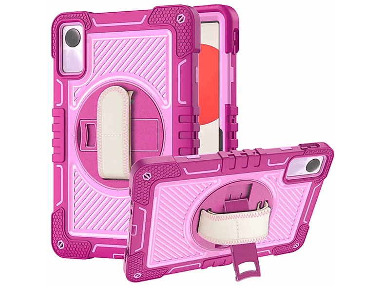 Zoll, aufstellbar, Tasche WIGENTO Pink Pad 360 Xiaomi, mit / 11 Hybrid 2 Redmi Rosa Backcover, Grad SE Outdoor / Halte-Schlaufe